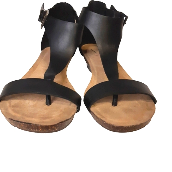 Kenneth Cole Reaction Great Gal T-Strap Wedge Gladiator Summer Sandal - Picture 3 of 11